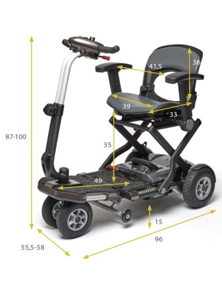 Scooter Eléctrico Plegable Apex Brio Plus Wellell