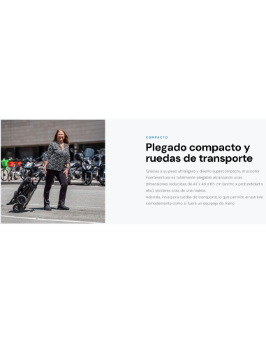 Scooter Eléctrico Plegable Fuerteventura