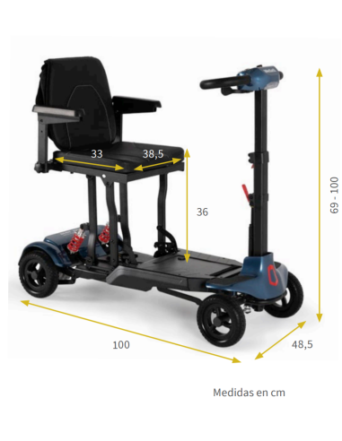 Scooter Plegable I-Transformer Lite Auto | Wellell