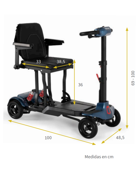 Scooter Plegable I-Transformer Lite Auto | Wellell