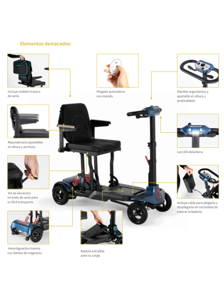 Scooter Plegable I-Transformer Lite Auto | Wellell