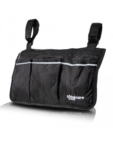 Accesorio de bolsa lateral para silla de ruedas con anclajes de velcro