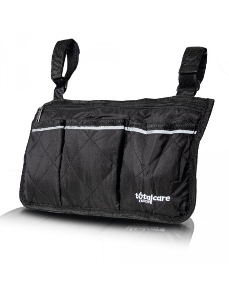 Accesorio de bolsa lateral para silla de ruedas con anclajes de velcro