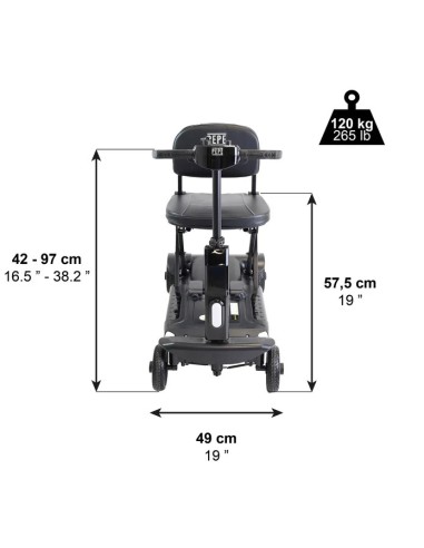 Scooter Eléctrico Plegable para Personas Mayores | Ligero  para viajar