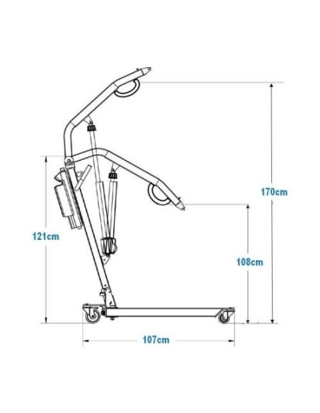 Comprar GRÚA VULCAN BIPEDESTACIÓN CON ARNÉS a precios de oferta