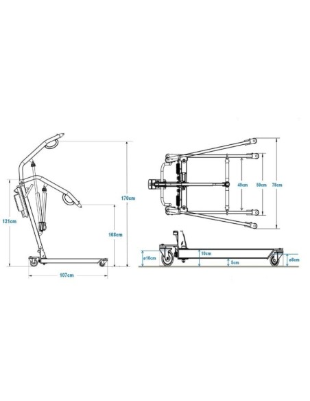 Comprar GRÚA VULCAN BIPEDESTACIÓN CON ARNÉS a precios de oferta