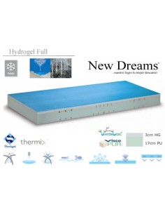Comprar COLCHÓN HIDROGEL FULL ANTIESCARAS NEW DREAMS 21 CM a precios de oferta